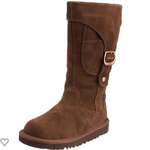 Espresso Big Girls Cargo Uggs With Pocket Size 4
